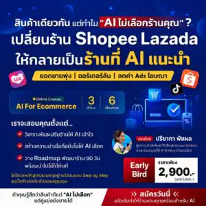 AI Commerce Ready : เปลี่ยน Shopee Lazada TikTok ให้กลายเป็นร้านที่ AI แนะนำ